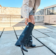 Valle Long Belt Black Boots