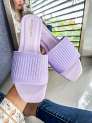 Aloha Fabric Purple Sandals