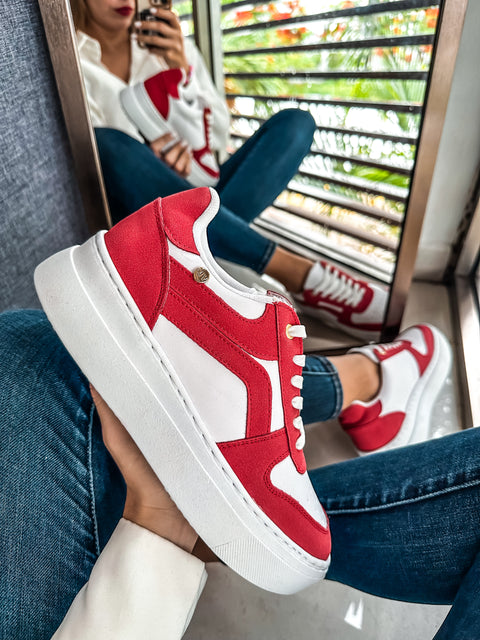 Vane Red Sneakers