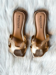 New Hera Gold Sandals