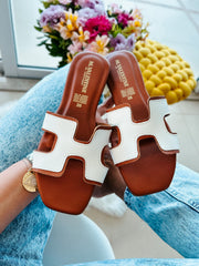 Hera Double Color Ice & Brown Sandals