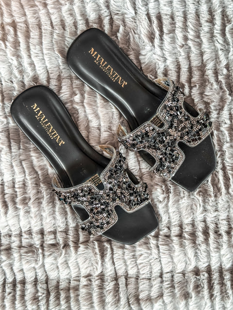 Hera Black Diamond Sandals