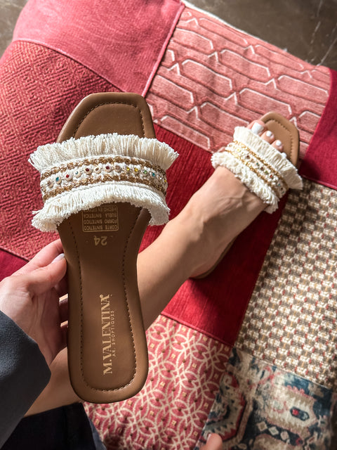 Isla Chail White Sandals