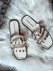 Salma White Sandals