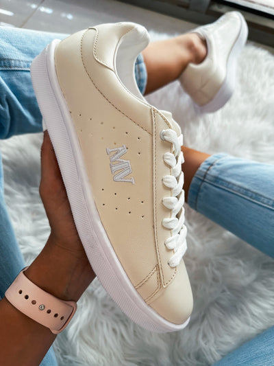 Coral White & Ivory Mv Sneakers