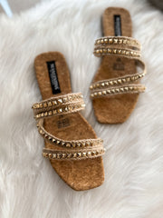 Malibu Glamour Yute Studs Sandals