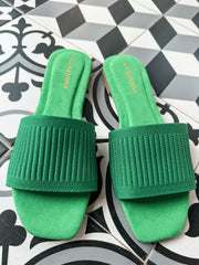 Aloha Fabric Green Sandals