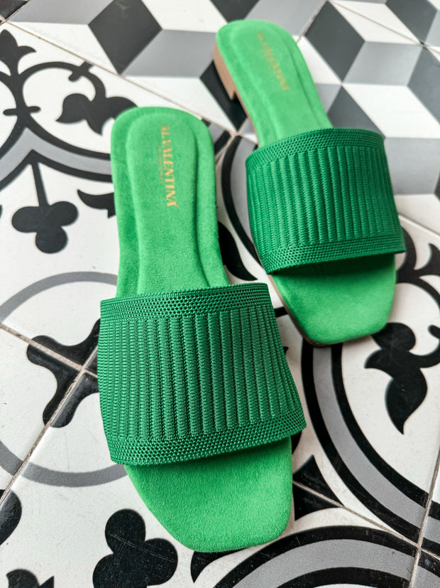 Aloha Fabric Green Sandals