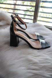 Bracelet Transparent Strap Black Heels