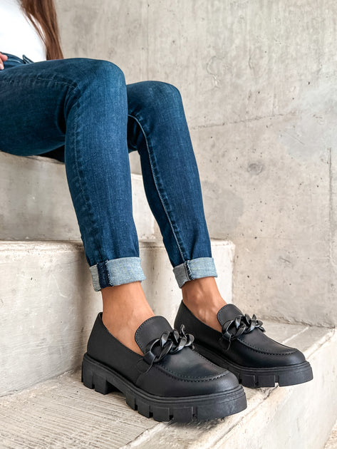 Columbia Black Matte Loafers – M. Valentina - María Valentina Cancún